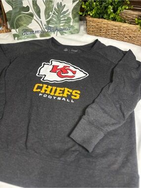 Kansas City Chiefs Gray Crewneck Sweatshirt size L